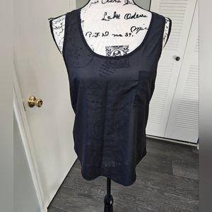 Ambiance apparel black sheer tank top